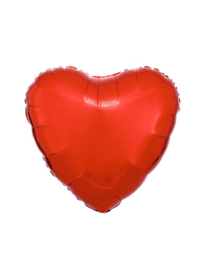 Toyland 18 Inch Red Heart Foil Balloon – Classic Helium Balloon for Valentine’s Day & Party Décor - Image 1